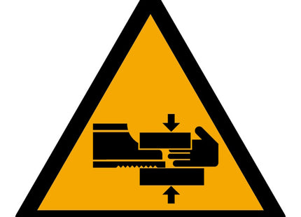 SEGNALE ATTENZIONE SCHIACCIAMENTO DEGLI ARTI MM120X120