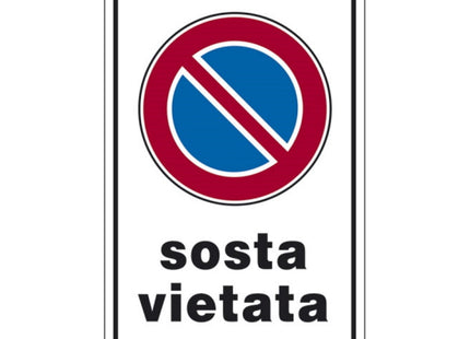 SEGNALE SOSTA VIETATA IN PLASTICA MM300X200