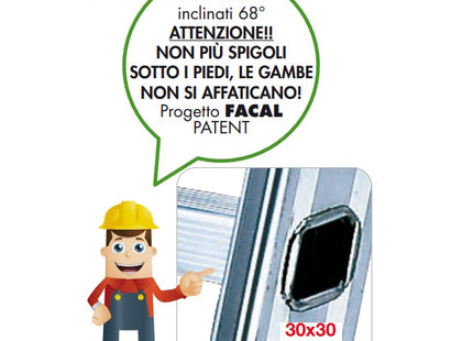 FACAL SCALA PRIMA 1 ELEMENTO  9 GRADINI A PIOLI H.CM290