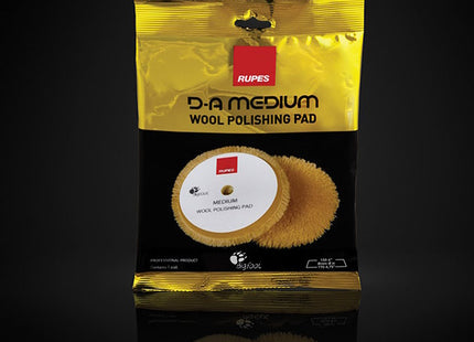 RUPES TAMPONE IN LANA GIALLA MEDIUM D.MM 80/ 90 CONF.DA PZ1