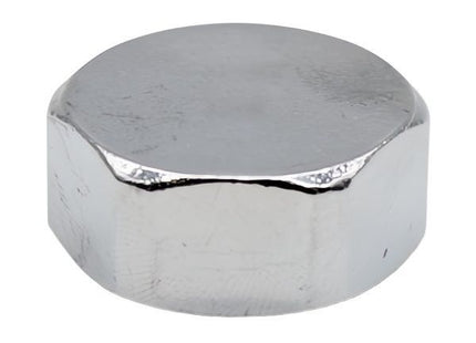 IDRO-BRIC CALOTTA FEMMINA IN OTTONE CROMATO LUCIDO DA 1/2"