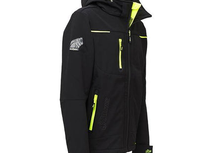 U-POWER GIACCA TECNICA IN SOFTSHELL SPACE COLORE BLACK CARBON TG.S
