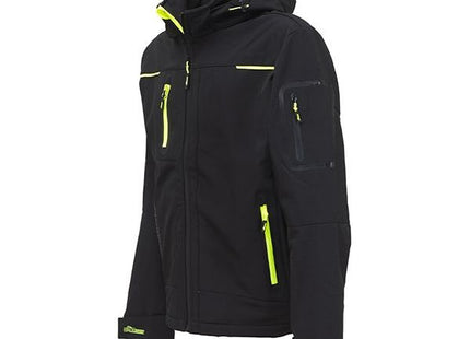 U-POWER GIACCA TECNICA IN SOFTSHELL SPACE COLORE BLACK CARBON TG.S