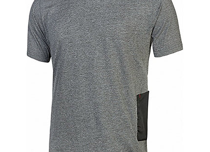 U-POWER T-SHIRT IN JERSEY DI POLYCOTONE ROAD COLORE GREY METEORITE TG.M