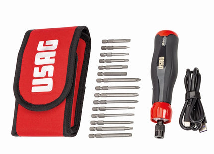 USAG  324 XP/B16 GIRAVITE ELETTRICO CON ASSORTIMENTO INSERTI BITS