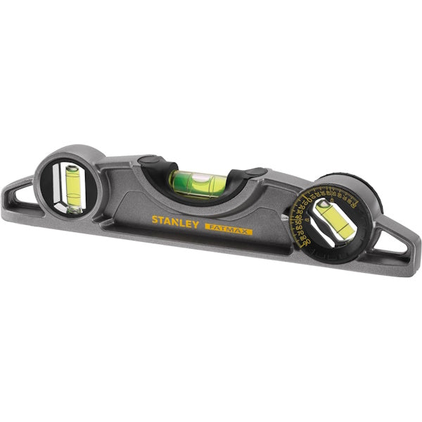 STANLEY LIVELLA MAGNETICA TORPEDO FATMAX IN ALLUMINIO 3 BOLLE CM25