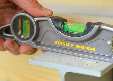 STANLEY LIVELLA MAGNETICA TORPEDO FATMAX IN ALLUMINIO 3 BOLLE CM25