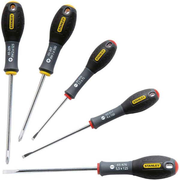 STANLEY SERIE DI 5 GIRAVITI FATMAX PUNTA A TAGLIO E CROCE PHILLIPS