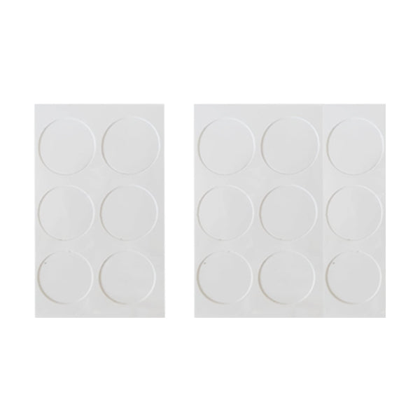 MARGOM COPRIFORO ADESIVO TONDO D.MM20 BIANCO BLISTER DA PZ15