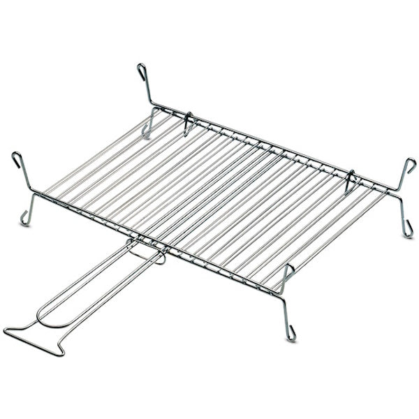FERRABOLI GRIGLIA CROMATA DOPPIA A 19 BARRE CON PIEDINI CM.40X30*