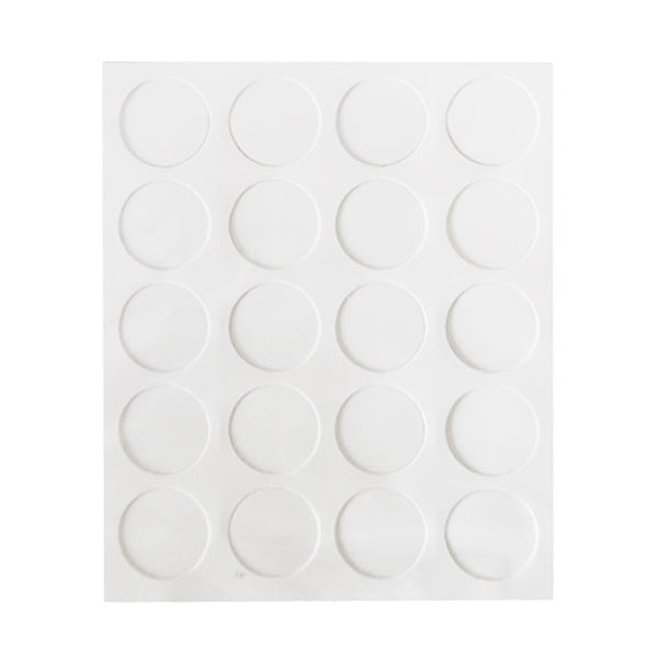 MARGOM COPRIFORO ADESIVO TONDO D.MM13 BIANCO BLISTER DA PZ20