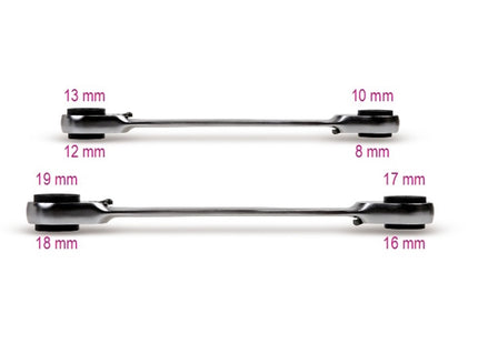 BETA   192/S2 SERIE 2 CHIAVI POLIGONALI A CRICCHETTO REVERSIBILE (A2024)