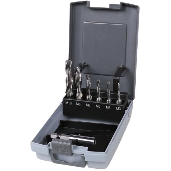 BETA   438A SERIE DI PUNTE PER FORARE/FILETTARE E SVASARE IN HSS