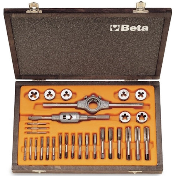 BETA   446/C30 SERIE DI 30 MASCHI E FILIERE E ACCESSORI IN CASSETTA