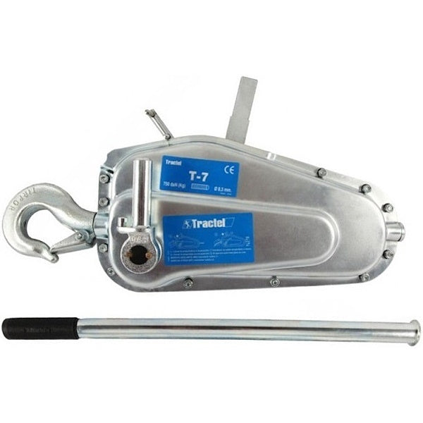 TRACTEL ARGANO/PARANCO A MANO TIRFOR T7 PORTATA KG750 SENZA FUNE*