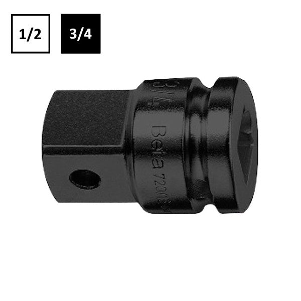 BETA   720/16 RACCORDO MACCHINA QUADRO FEMMINA 1/2" E MASCHIO 3/4"