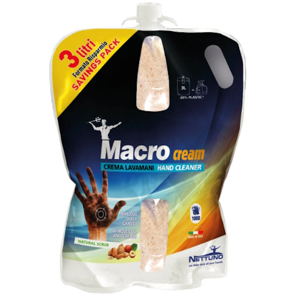 NETTUNO RICARICA CREMA LAVAMANI IN SACCHETTO T-BAG MACROCREAM ML3000
