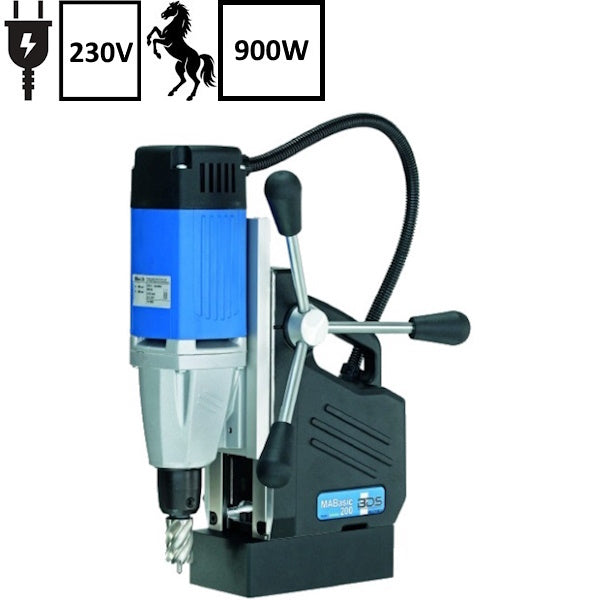 BDS MASCHINEN TRAPANO MAGNETICO MOD. MABASIC 200 CON KIT DA 5 FRESE 900W