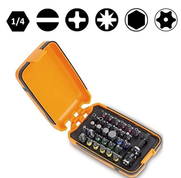 BETA   860MIX/A31 SET DI 30 INSERTI BITS CON PORTAINSERTI DA 1/4"(A2024)
