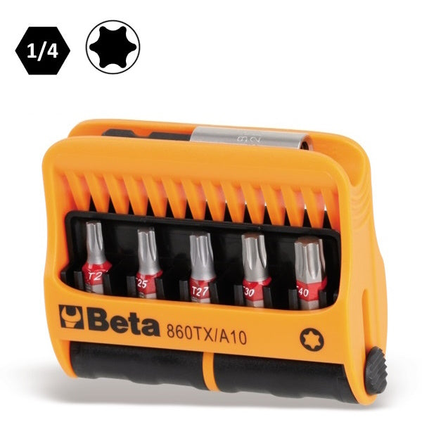 BETA   860TX/A10 SET INSERTI BITS TORX 10 PEZZI DA 1/4"