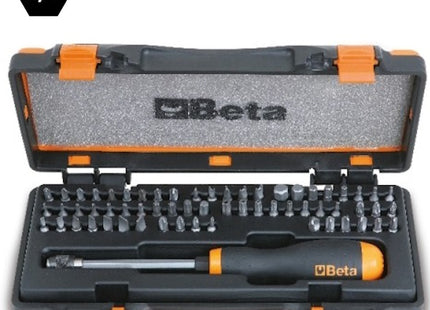 BETA   861/C61P SET DI 61 INSERTI BITS CON PORTAINSERTI DA 1/4"