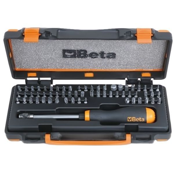 BETA   861/C61P SET DI 61 INSERTI BITS CON PORTAINSERTI DA 1/4"
