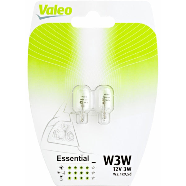VALEO LAMPADINA LINEA ESSENTIAL W3W 12V 3W BLISTER DA PZ2
