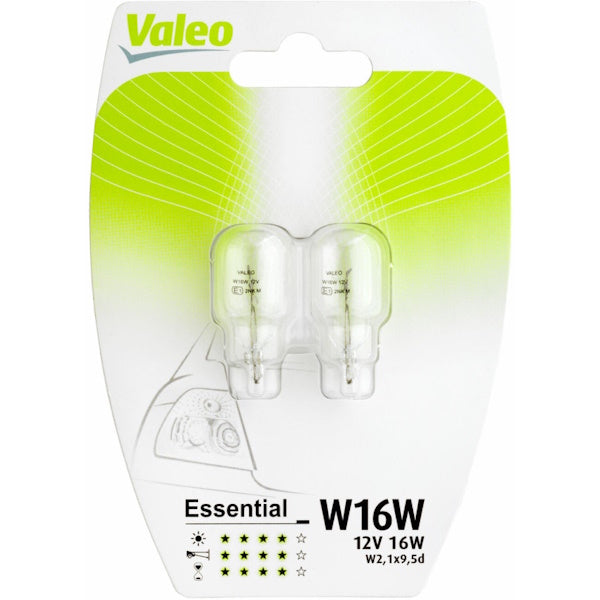 VALEO LAMPADINA LINEA ESSENTIAL W16W 12V 16W BLISTER DA PZ2