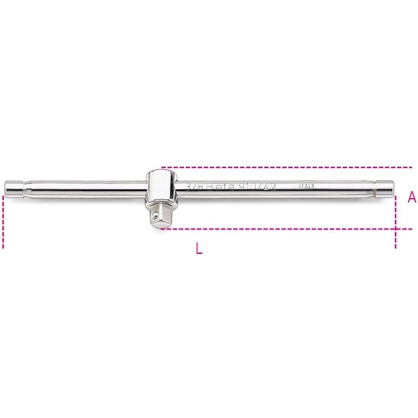 BETA   910/42 QUADRO MASCHIO CON SPINA SCORREVOLE 3/8"