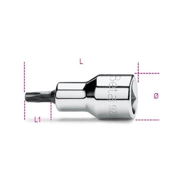 BETA   920RTX CHIAVE A BUSSOLA A MANO 1/2" TAMPER RESISTANT TORX T25