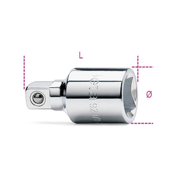 BETA   920/15 RACCORDO QUADRO FEMMINA 1/2" MASCHIO 3/8"