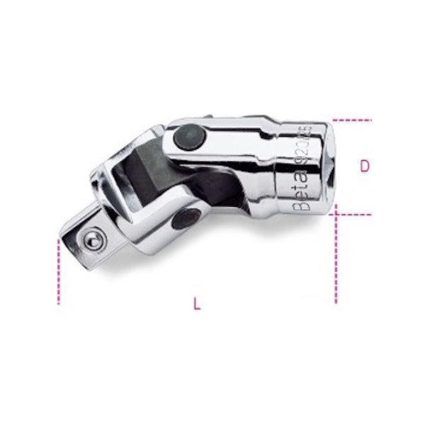 BETA   920/25 SNODO CON ATTACCO QUADRO MASCHIO E FEMMINA 1/2"