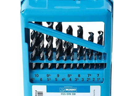 KRINO SERIE PUNTE IN HSS DIN 338 STANDARD IN BOX