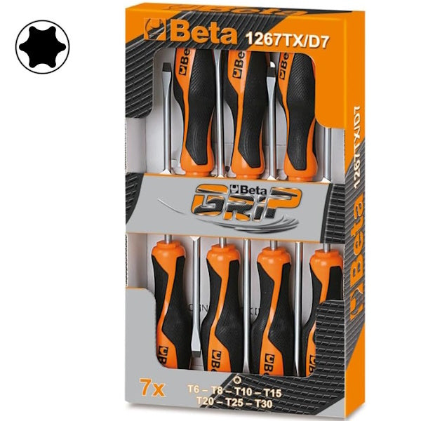BETA  1267TX/D7 SERIE DI 7 GIRAVITI PER VITI TORX (A2024)