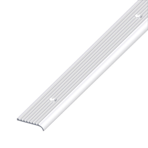 ALFER PROFILO TONDO DI CHIUSURA ALLUMINIO ANODIZZATO ARGENTO MM25X6 MT1