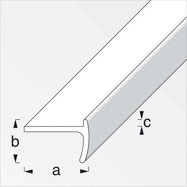 ALFER PROFILO PER MANIGLIE ALLUMINIO ANODIZZATO ARGENTO MM18X12X2 MT1
