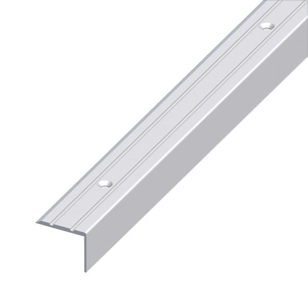 ALFER PROFILO PER SCALE ALLUMINIO ANODIZZATO ARGENTO MM25X20 MT1