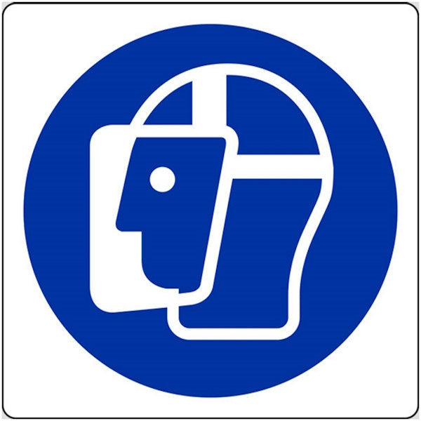 SEGNALE (CARTELLO USARE LO SCHERMO PROTETTIVO) IN ALLUMINIO MM350X350