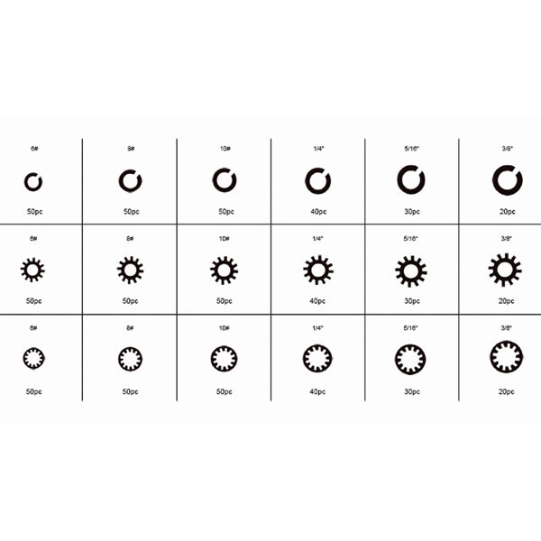 FERVI ASSORTIMENTO DI RONDELLE TOTALE PZ720