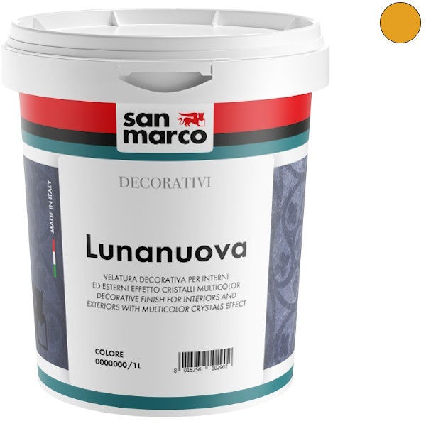SAN MARCO LUNANUOVA ORO LT1 VELATURA EFFETTO CRISTALLI MULTICOLOR