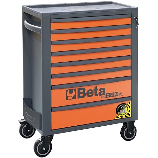 BETA RSC24A/8-OVIL CASSETTIERA 8 CASSETTI+411 UTENSILI INDUSTRIA ARANCIO