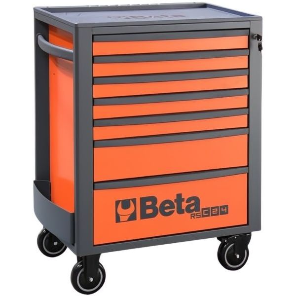 BETA RSC24/7-O VI CASSETTIERA 7 CASSETTI+185 UTENSILI INDUSTRIA ARANCIO