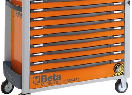 BETA BW2400SXLO9/E-XL CASSETTIERA CON 9 CASSETTI + 487 UTENSILI ARANCIO*