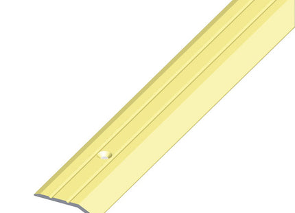 ALFER PROFILO DI CHIUSURA PIATTO ALLUMINIO ANODIZZATO OTTONE MM30X5 MT1