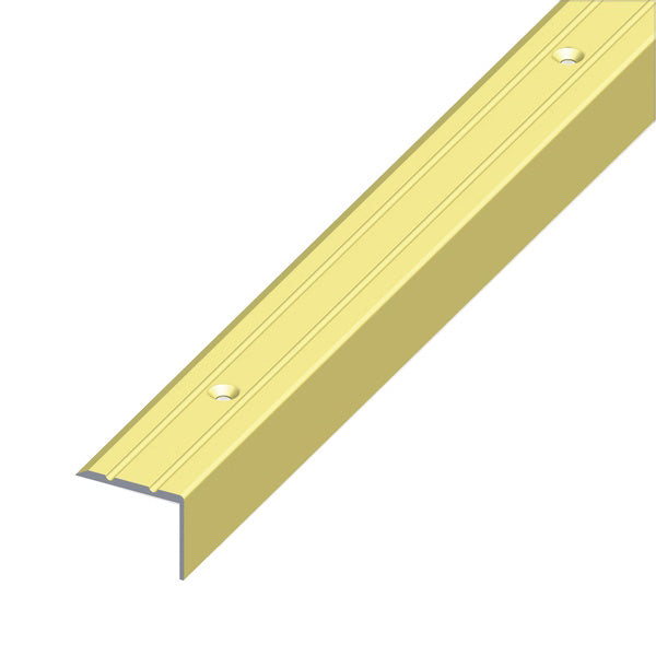 ALFER PROFILO PER SCALE ALLUMINIO ANODIZZATO OTTONE MM25X20 MT1