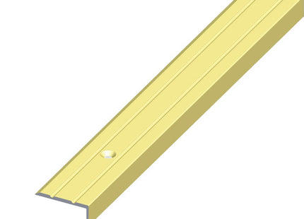 ALFER PROFILO ANGOLARE DI CHIUSURA ALLUMINIO OTTONE MM25X10 MT1