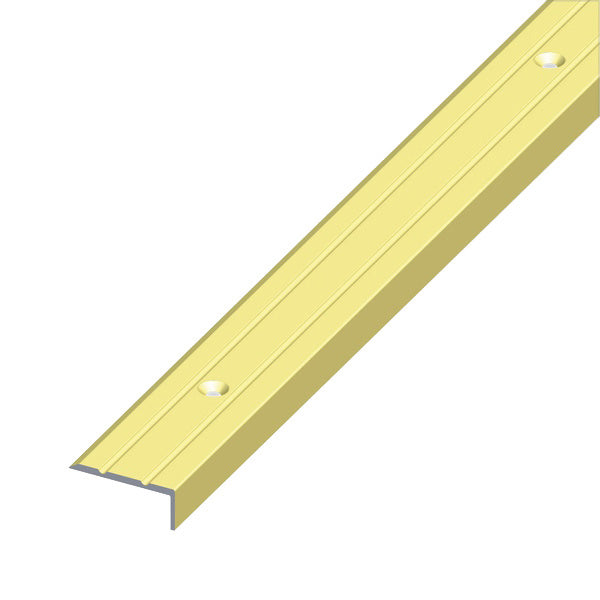 ALFER PROFILO ANGOLARE DI CHIUSURA ALLUMINIO OTTONE MM25X10 MT1