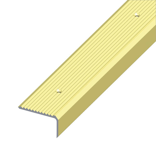 ALFER PROFILO PER SCALE ALLUMINIO ANODIZZATO OTTONE MM41X23 MT1