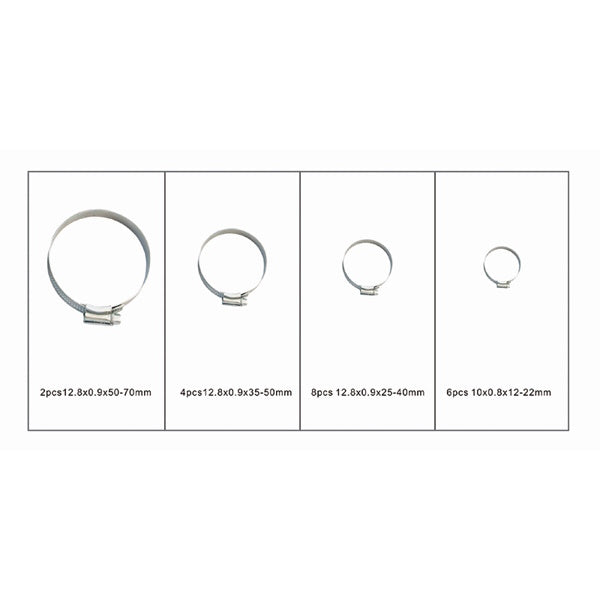 FERVI SET DI 20 FASCETTE STRINGITUBO IN CASSETTA DI PLASTICA