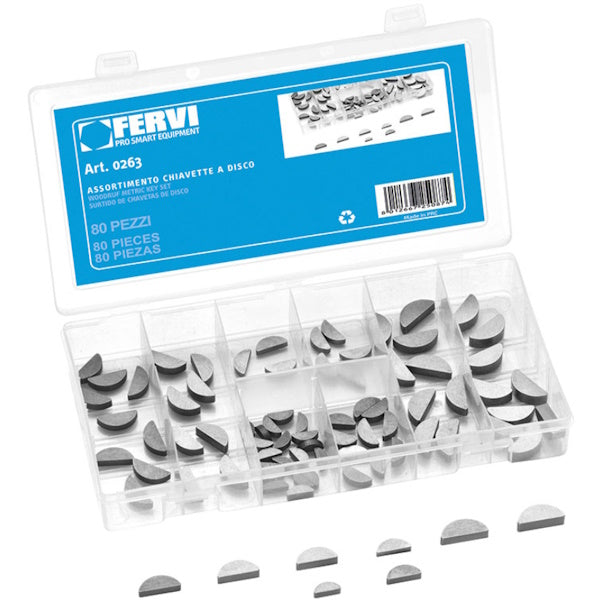 FERVI ASSORTIMENTO DI CHIAVETTE A DISCO TOTALE PZ80